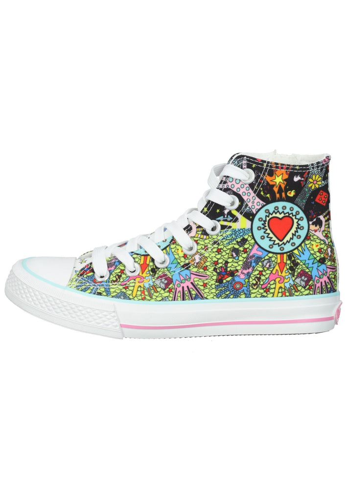 Sneaker Dockers Sneaker Textil Weiß/Rot