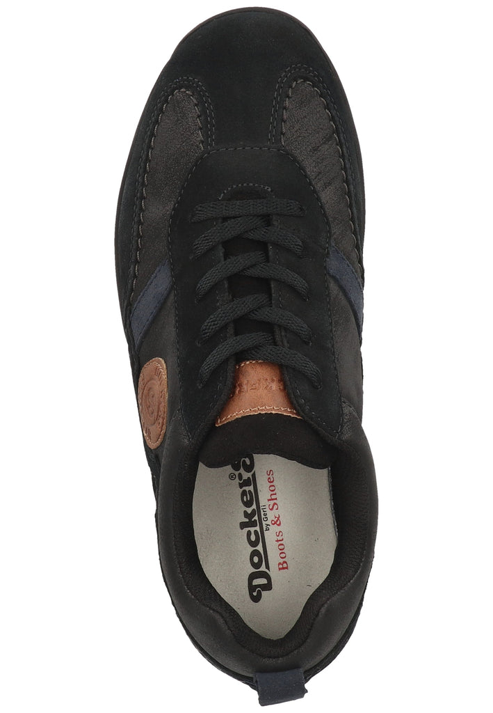 Dockers Sneaker Leder/Textil Schwarz/Braun