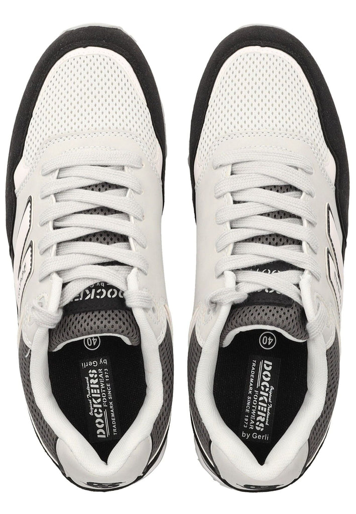 Dockers Sneaker Lederimitat/Mesh Schwarz/Grau