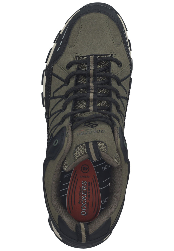 Dockers Sneaker Lederimitat Olive/Schwarz