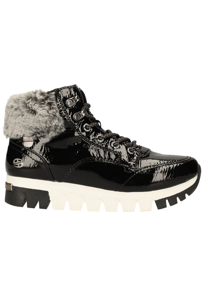 Dockers Sneaker Lederimitat Schwarz/Grau Warmfutter