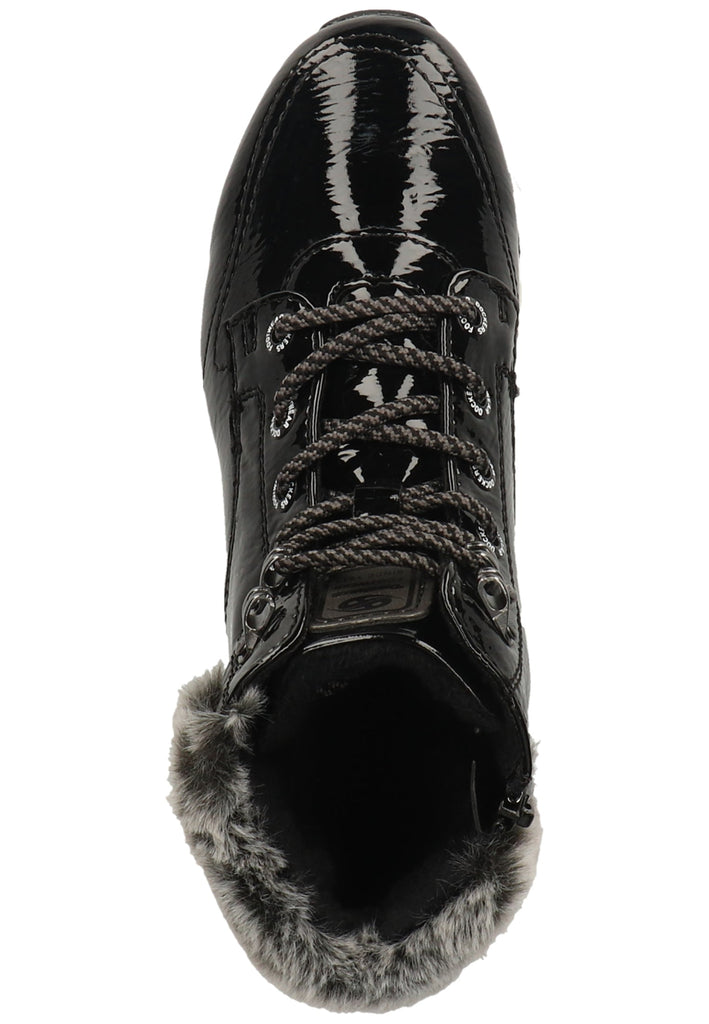 Dockers Sneaker Lederimitat Schwarz/Grau Warmfutter