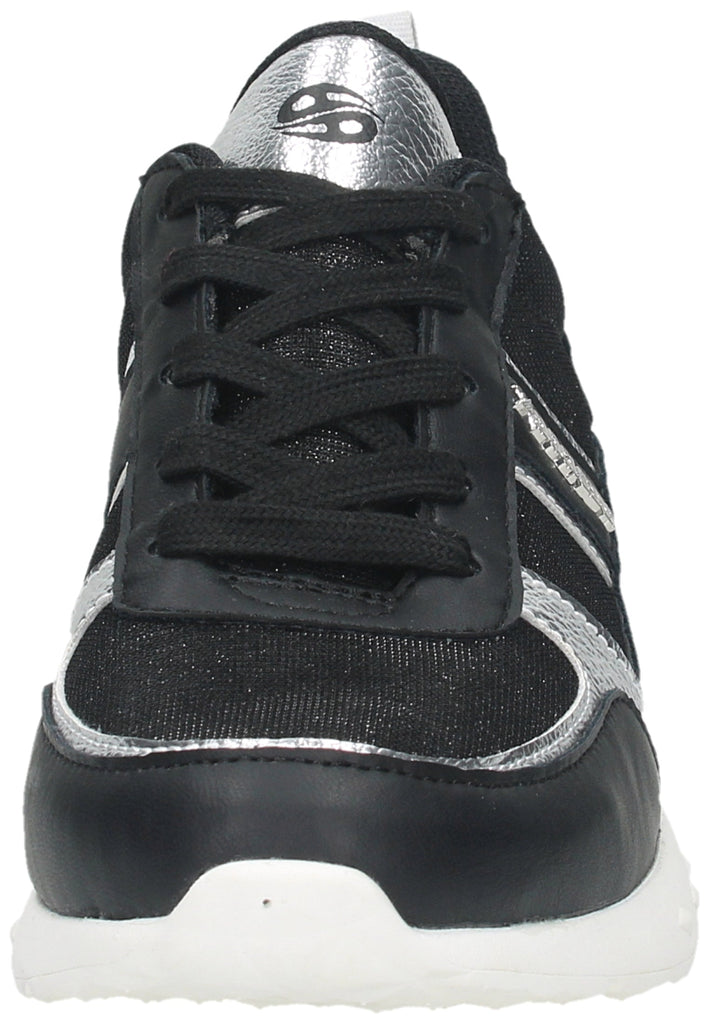 Dockers Sneaker Lederimitat Schwarz/Silber