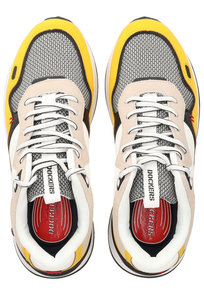 Dockers Sneaker Lederimitat/Textil Gelb