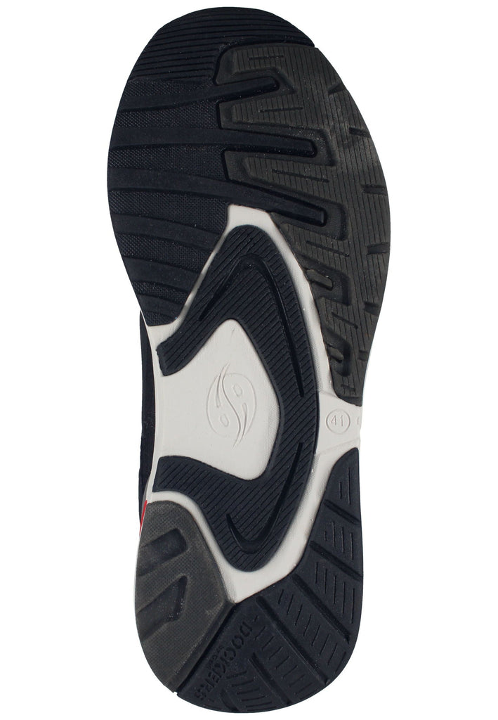 Dockers Sneaker Lederimitat/Textil Schwarz