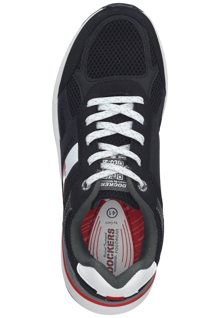 Dockers Sneaker Lederimitat/Textil Schwarz