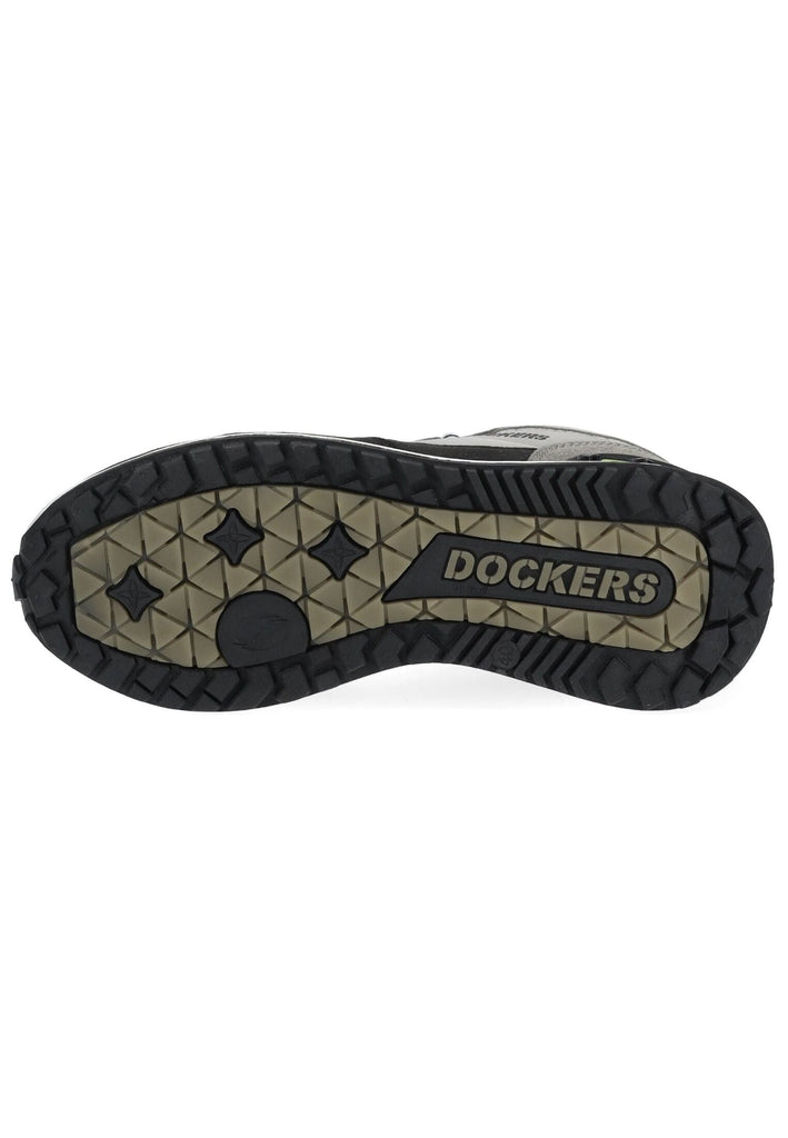 Dockers Sneaker Lederimitat/Textil Schwarz/Grau