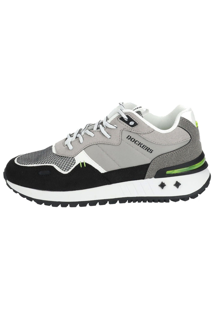 Dockers Sneaker Lederimitat/Textil Schwarz/Grau
