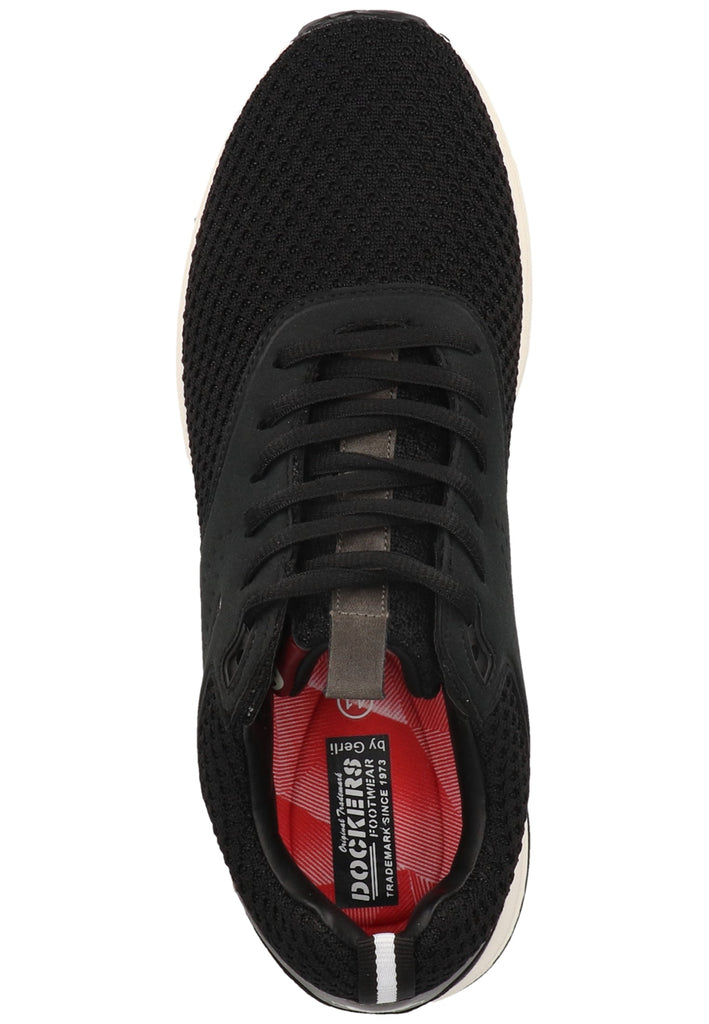 Dockers Sneaker Lederimitat/Textil Schwarz/Weiß