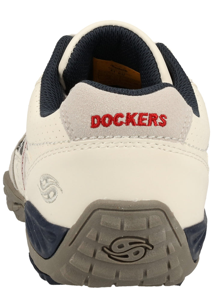 Dockers Sneaker Lederimitat/Textil Weiß