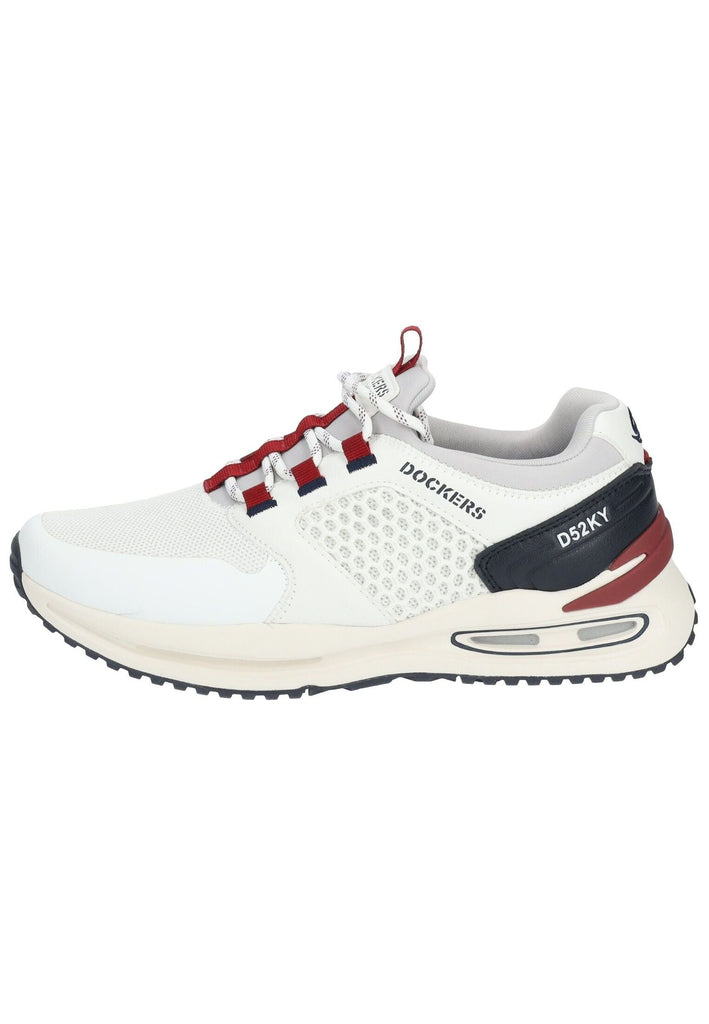 Dockers Sneaker Lederimitat/Textil Weiß/Blau