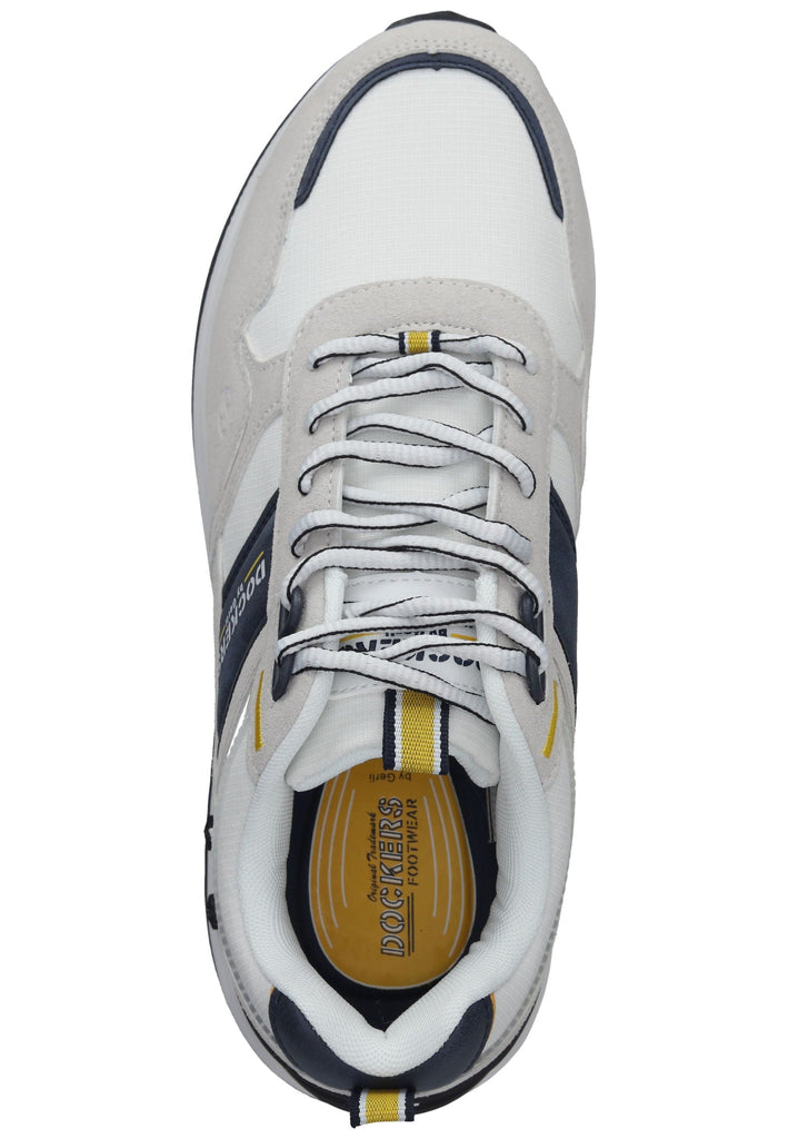 Dockers Sneaker Lederimitat/Textil Weiß/Blau