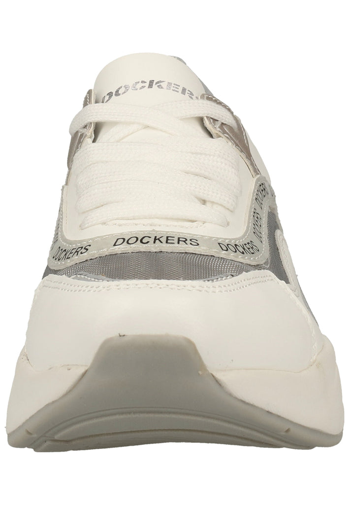 Dockers Sneaker Lederimitat/Textil Weiß Kombi