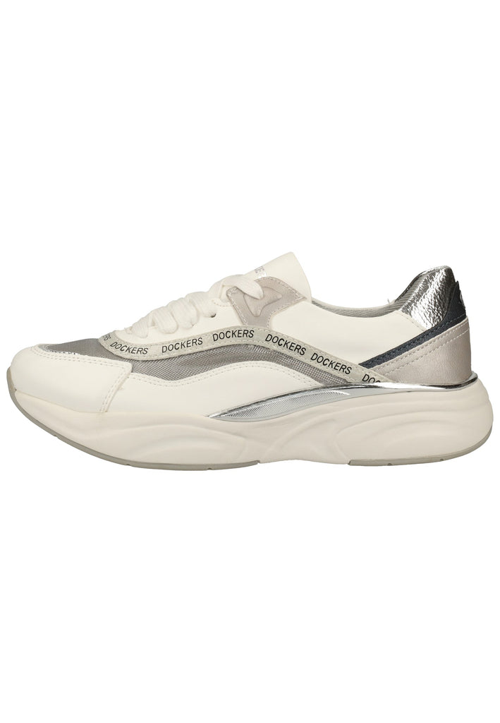 Dockers Sneaker Lederimitat/Textil Weiß Kombi