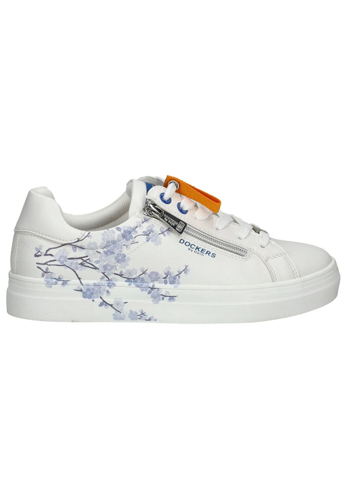 Dockers Sneaker Lederimitat Weiß/Blau