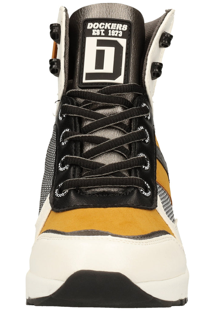 Dockers Sneaker Lederimitat Weiß/Grau