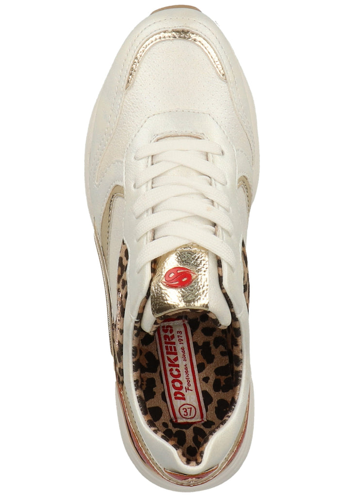 Dockers Sneaker Lederimitat Weiß Kombi