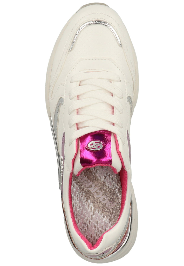 Dockers Sneaker Lederimitat Weiß/Rot