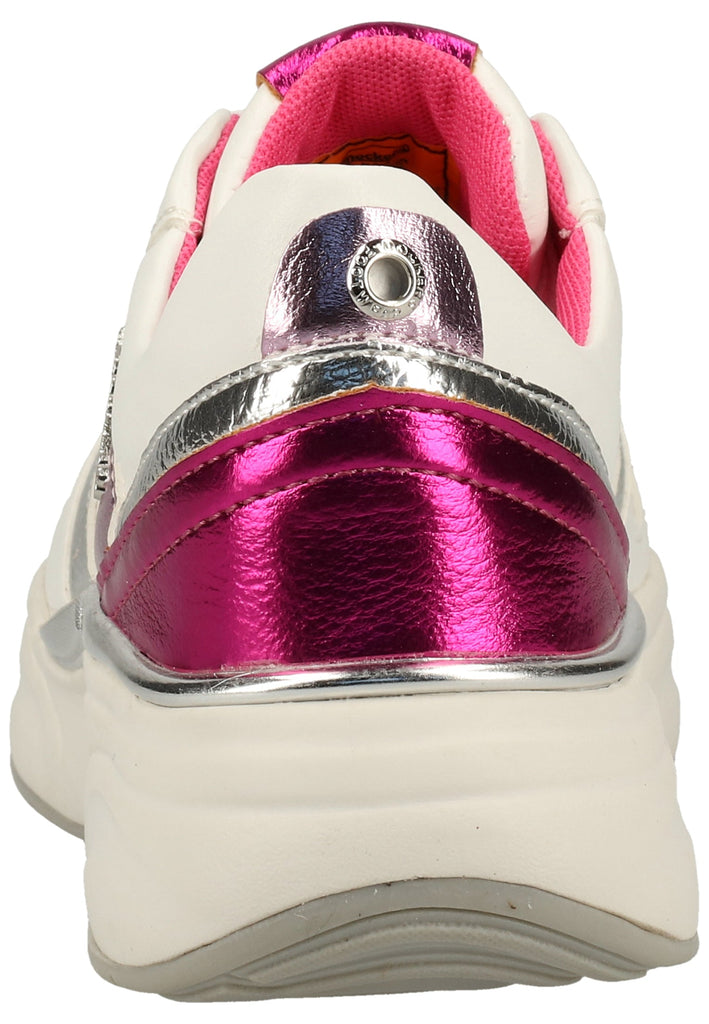 Dockers Sneaker Lederimitat Weiß/Rot