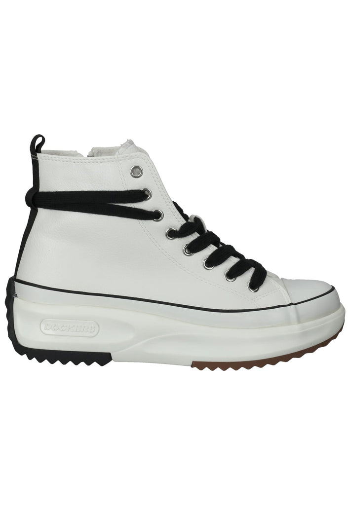 Dockers Sneaker Lederimitat Weiß/Schwarz