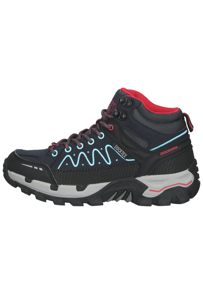 Sport- und Wanderschuhe Dockers Wanderschuhe Lederimitat Navy/Rot