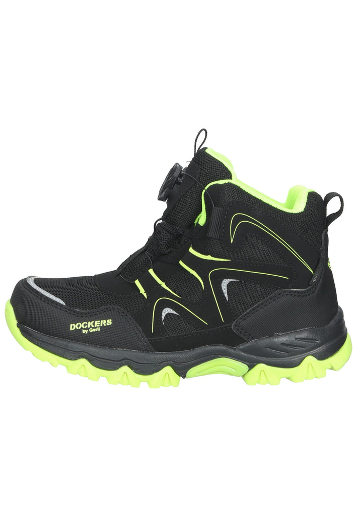 Sport- und Wanderschuhe Dockers Wanderschuhe Lederimitat/Textil Schwarz/Gelb