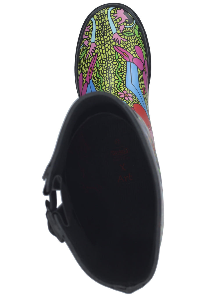 Dockers Stiefel Gummi Schwarz/Gelb