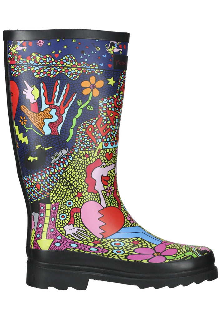 Dockers Stiefel Gummi Schwarz/Gelb