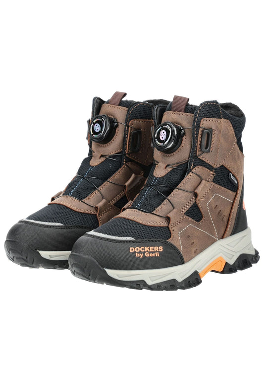 Dockers Stiefel Lederimitat Braun Warmfutter