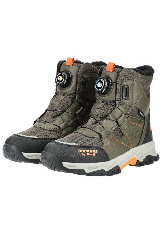 Dockers Stiefel Lederimitat Khaki Warmfutter