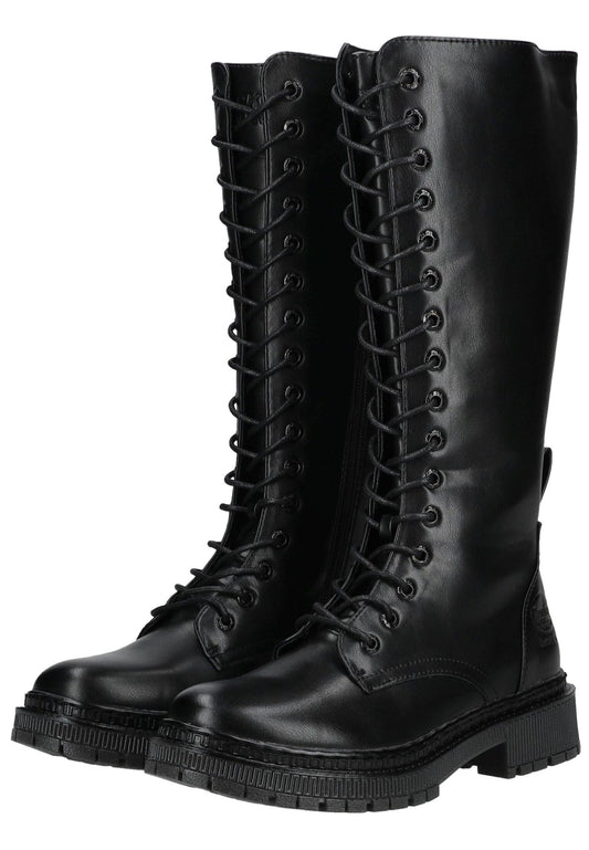 Dockers Stiefel Lederimitat Schwarz