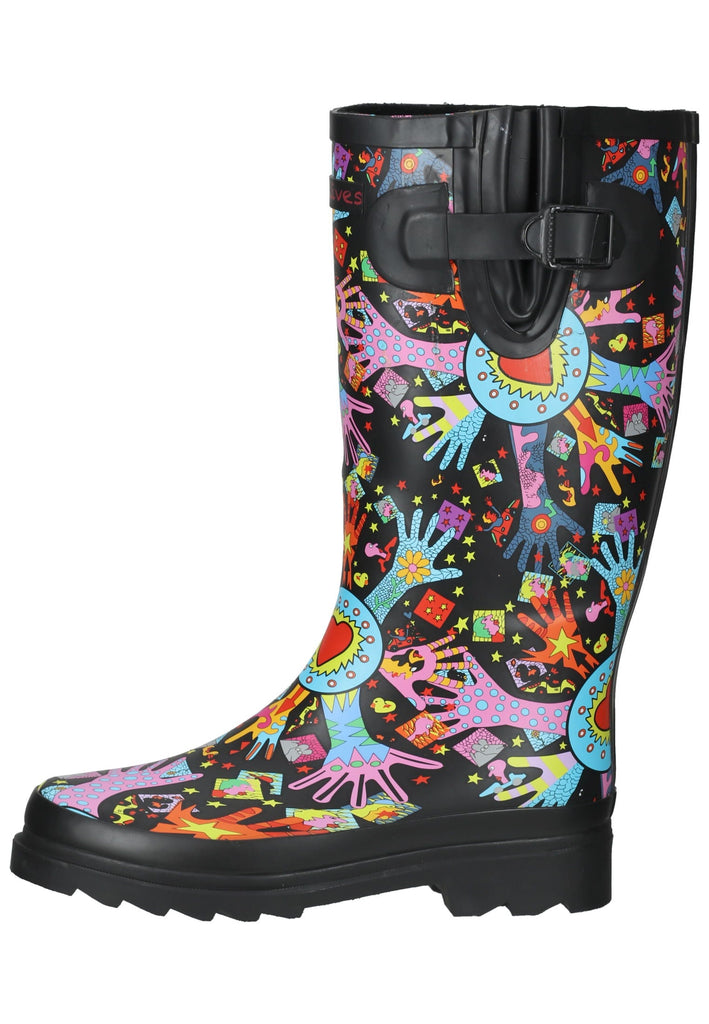 Dockers Stiefel PU Schwarz Multi