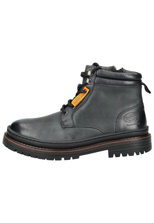 Dockers Stiefelette Glattleder Schwarz
