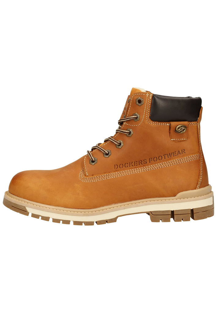 Dockers Stiefelette Leder Beige Warmfutter
