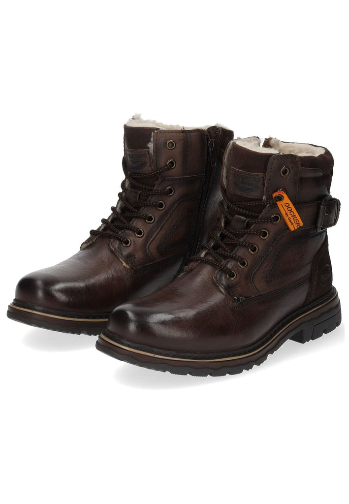 Dockers Stiefelette Leder Braun Warmfutter
