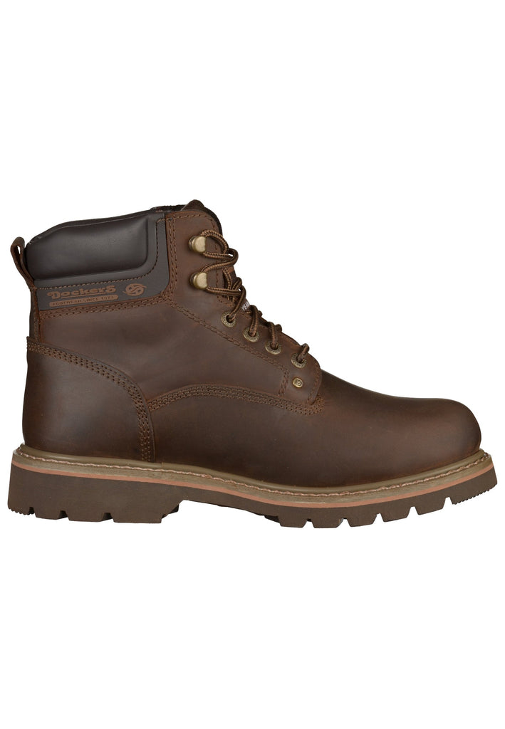 Dockers Stiefelette Leder Cafe Warmfutter