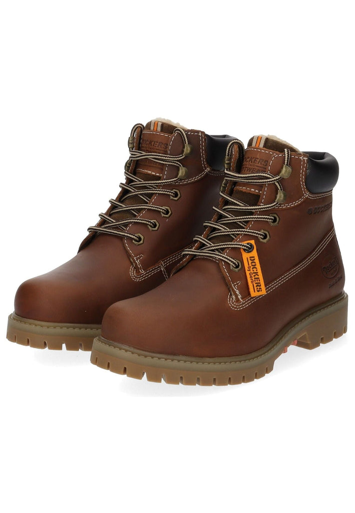 Dockers Stiefelette Leder Cognac Warmfutter