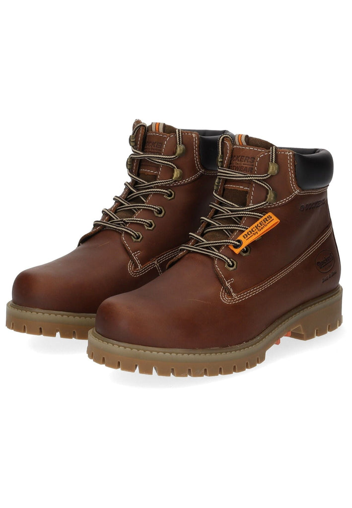 Dockers Stiefelette Leder Cognac Warmfutter