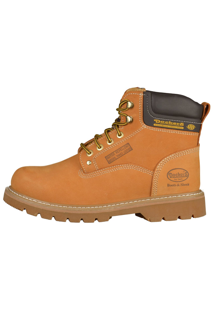 Dockers Stiefelette Leder Golden Tan Warmfutter
