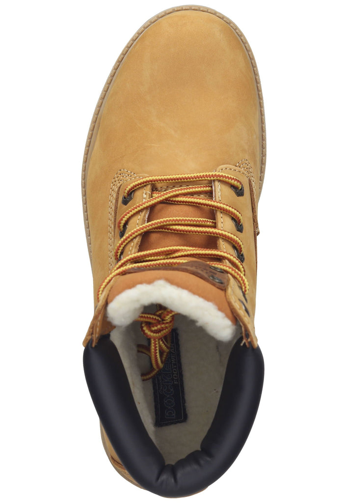 Dockers Stiefelette Leder Golden Tan Warmfutter