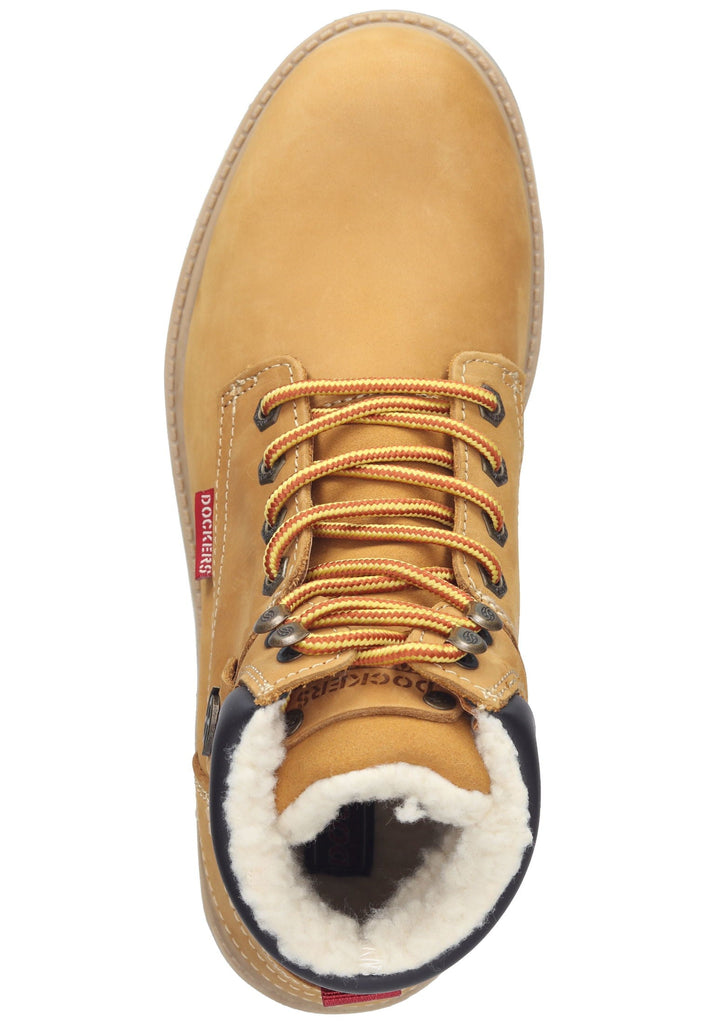 Dockers Stiefelette Leder Golden Tan Warmfutter