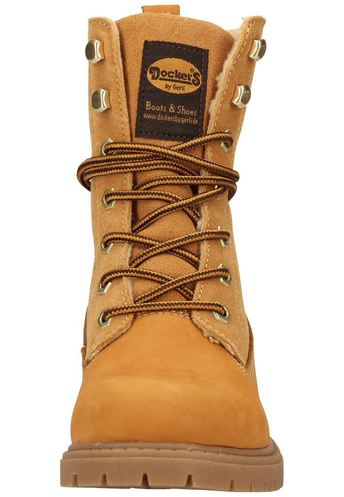 Dockers Stiefelette Leder Golden Tan Warmfutter