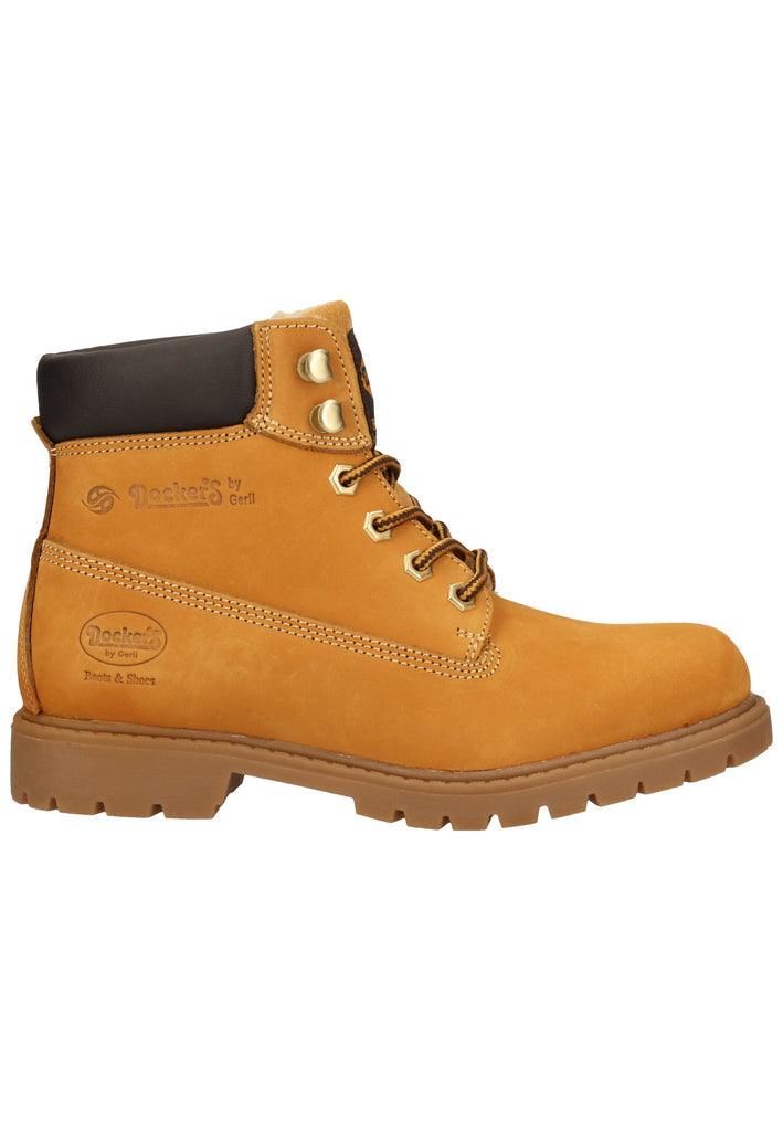 Dockers Stiefelette Leder Golden Tan Warmfutter
