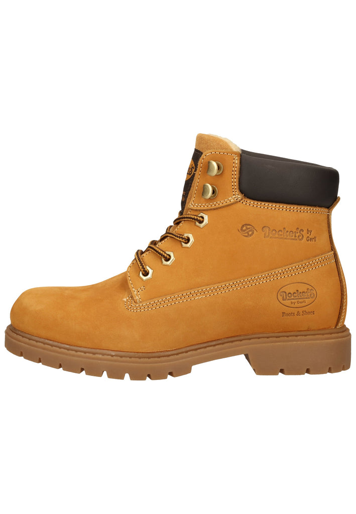 Dockers Stiefelette Leder Golden Tan Warmfutter