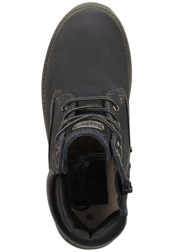 Dockers Stiefelette Leder Navy Warmfutter