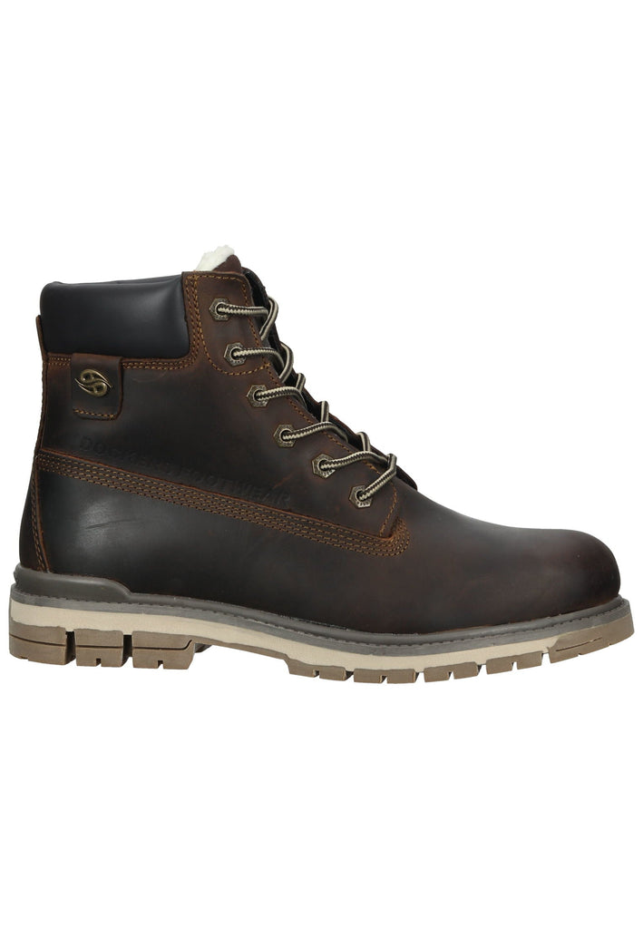 Dockers Stiefelette Leder Schoko Warmfutter