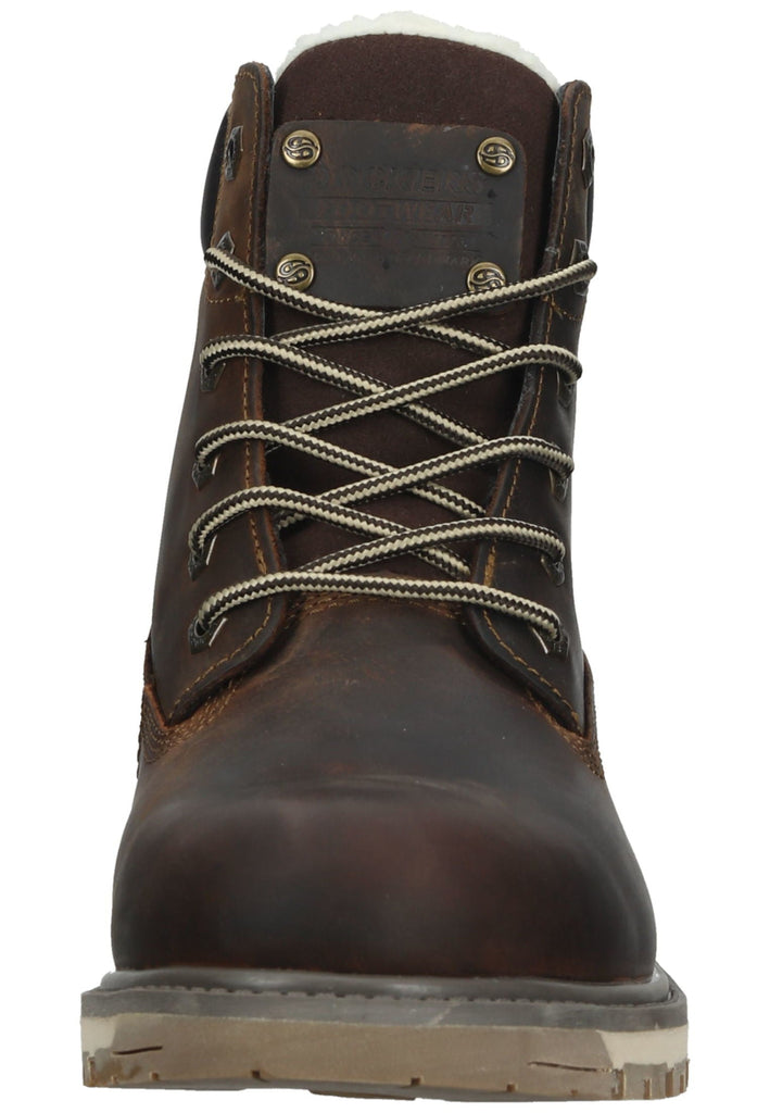 Dockers Stiefelette Leder Schoko Warmfutter