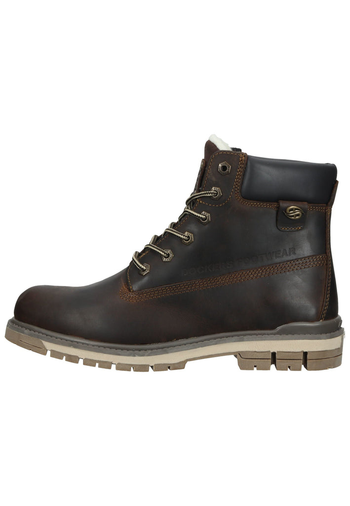 Dockers Stiefelette Leder Schoko Warmfutter