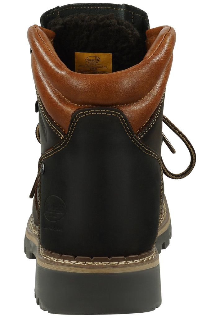 Dockers Stiefelette Leder Schoko Warmfutter