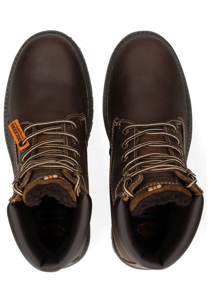 Dockers Stiefelette Leder Schoko Warmfutter